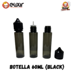 Botella Elixir chubby  60 ml Clear & Black