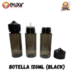Botella tipo chubby 120 ml Clear & Black - Imagen 9