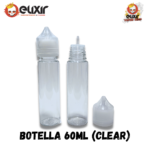Botella Elixir chubby  60 ml Clear & Black - Imagen 2