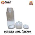 Botella tipo chubby 120 ml Clear & Black - Imagen 11
