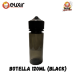 Botella tipo chubby 120 ml Clear & Black - Imagen 7