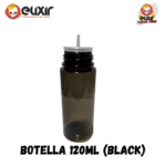 Botella tipo chubby 120 ml Clear & Black - Imagen 6