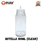 Botella tipo chubby 100 ml Clear & Black - Imagen 5
