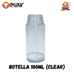 Botella tipo chubby 100 ml Clear & Black - Imagen 6