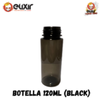 Botella tipo chubby 120 ml Clear & Black - Imagen 5