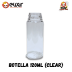 Botella tipo chubby 120 ml Clear & Black - Imagen 14