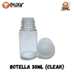 Botella tipo chubby 30 ml Clear & Black - Imagen 3