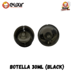 Botella tipo chubby 30 ml Clear & Black - Imagen 4