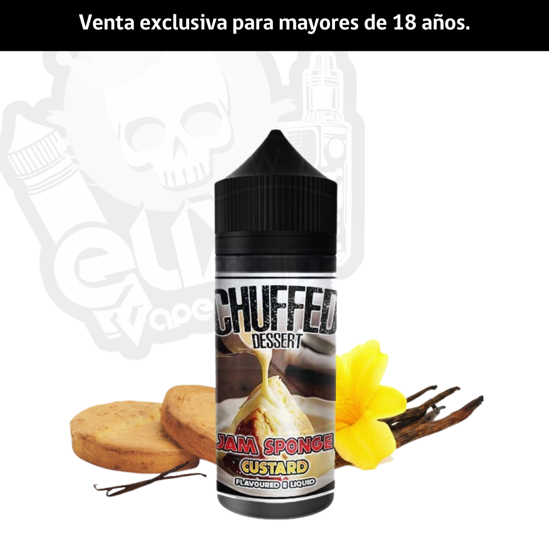 Jam Sponge Custard Chuffed Dessert Jam Sponge Custard 100 ml + booster - Imagen 1
