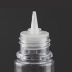 Botella tipo chubby 120 ml Puntilla Removible Clear & Black - Imagen 2