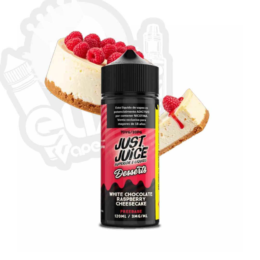 White Chocolate Raspberry Cheesecake Just Juice - White Chocolate Raspberry Cheesecake 120ml 3mg - Imagen 1