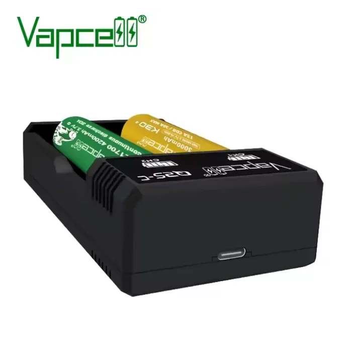 Cargador Dual Baterías Vapcell Q2S-C - Imagen 4